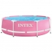 Pool Aftageligt Intex Metal Frame 28290NP Pink 244 x 74 x 244 cm