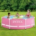 Pool Aftageligt Intex Metal Frame 28290NP Pink 244 x 74 x 244 cm