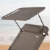 Sun-lounger Aktive Foldable Parasol Grey 193 x 30 x 53 cm