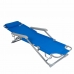 Tumbona reclinable Aktive Azul 153 x 33 x 47 cm