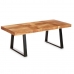 Postranní stolek Trama 120 x 60 x 48 cm Kaštanová Černý Akátové dřevo
