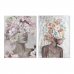 Obraz Home ESPRIT Kvety Nowoczesny 75 x 3,7 x 100 cm (2 Sztuk)