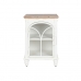 Nočný stolík Home ESPRIT Biela Prírodná Kov Jedľa 45 x 40 x 56 cm