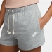 Pantalones Cortos Deportivos para Mujer Nike Sportswear Gym Vintage Gris