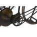 Masa laterală DKD Home Decor Motocicletă Negru Natural Lemn Metal 180 x 35 x 86 cm