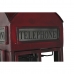 Stojak na Butelki DKD Home Decor Telephone Czarny Czerwony Ciemny szary Metal 40 x 38 x 175 cm