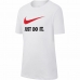 Børne Kortærmet T-shirt Nike Sportswear Hvid