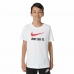 Barne Kortermet T-skjorte Nike Sportswear Hvit