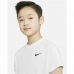 Børne Kortærmet T-shirt Nike Court Dri-FIT Victory Hvid