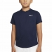 Barn T-shirt med kortärm Nike Court Dri-FIT Victory Marinblå