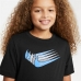 T shirt à manches courtes Enfant Nike Sportswear Noir