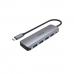 USB-разветвитель Unitek P5+ Серый