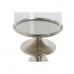 Candleholder DKD Home Decor Silver Aluminium Crystal 24 x 24 x 73 cm