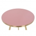 Szett 2 asztallal Home ESPRIT Rózsaszín Aranysàrga 41 x 41 x 51 cm