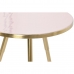 Σετ με 2 τραπέζια Home ESPRIT Ροζ Χρυσό 41 x 41 x 51 cm