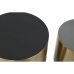 Jeu de 2 tables Home ESPRIT Blanc Noir 35,5 x 35,5 x 40 cm