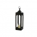 Lantern DKD Home Decor Black Aluminium Crystal 16 x 16 x 55 cm