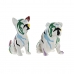 Figură Decorativă DKD Home Decor Multicolor Câine Lăcuit 20 x 12,5 x 17,5 cm (2 Unități)