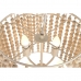 Stropna svjetiljka Home ESPRIT Bijela Svijetlo smeđi Drvo Metal 25 W 38 x 38 x 29 cm