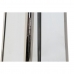 Фонарь DKD Home Decor Коричневый Серебристый Кожа Стеклянный Сталь хром 30 x 30 x 66 cm