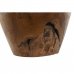 Vaza Home ESPRIT Naraven Temno rjava Tik 34 x 34 x 40 cm