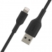 Cablu USB la Lightning Belkin CAA002BT1MBK Negru 1 m