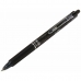Boligrafo de tinta líquida Pilot Frixion Clicker Negro 0,4 mm (12 Unidades)