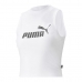 Naisten urheilutoppi Puma Essentials High Neck Valkoinen