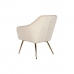 Armchair DKD Home Decor Cream Golden Metal 74 x 74 x 90 cm