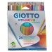 crayons de couleurs pour aquarelle Giotto Stilnovo 24 Pièces Multicouleur