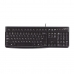 Tastatur Logitech K120 Qwerty UK Sort