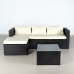 Garden furniture Aktive 3-paikkainen sohva Sivupöytä 203 x 125 x 64 cm
