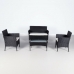 Garden furniture Aktive Side table Chair x 2 Sofa (4 Pieces)