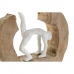 Dekoratív Figura DKD Home Decor Fehér Barna Yoga Városi / szabadidő 20 x 6 x 20 cm (3 egység)