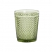 Stiklinių rinkinys DKD Home Decor Žalia Stiklas Su palengvėjimu 240 ml (6 vnt.)