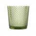 Набор стаканов DKD Home Decor Зеленый Стеклянный С облегчением 240 ml (6 штук)