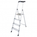 Folding ladder Krause Secury Silver 145 cm