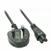 Cable de Alimentación UK/IEC C5 LINDY 30409 2 m