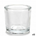Candleholder Transparent Glass 6,5 x 6 x 6,5 cm (12 Units)