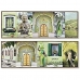 Obraz DKD Home Decor 120 x 2,3 x 40 cm Płótno Kolor Zielony polistyrenu (2 Sztuk)