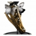 Figura Decorativa DKD Home Decor Negro Dorado Mariposas 17 x 17 x 26 cm