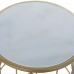 Mazs galdiņš DKD Home Decor Bronza Metāls Marmors 42 x 42 x 65,5 cm