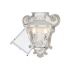Sieninė lempa DKD Home Decor Stiklas Metalinis Balta Neoklasikinis (43 x 16,5 x 68 cm)
