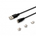 Kabel iz USB v Lightning Savio CL-155 Črna 2 m