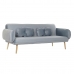 Sofa DKD Home Decor 200 x 85 x 80 cm Metal Velvet Sky blue Plastic Modern