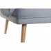 Sofa DKD Home Decor 200 x 85 x 80 cm Metaal Fluweel Hemelsblauw Plastic Modern