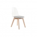Jedálenská stolička DKD Home Decor Sivá Drevo Polykarbonát (54 x 47 x 81 cm)