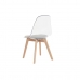 Jídelní židle DKD Home Decor Šedý Dřevo Polykarbonát (54 x 47 x 81 cm)