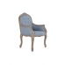 Cadeira de Sala de Jantar DKD Home Decor Azul Natural 30 x 40 cm 62 x 55 x 100 cm 63,5 x 50 x 102 cm