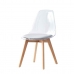 Jedálenská stolička DKD Home Decor Sivá Drevo Polykarbonát (54 x 47 x 81 cm)